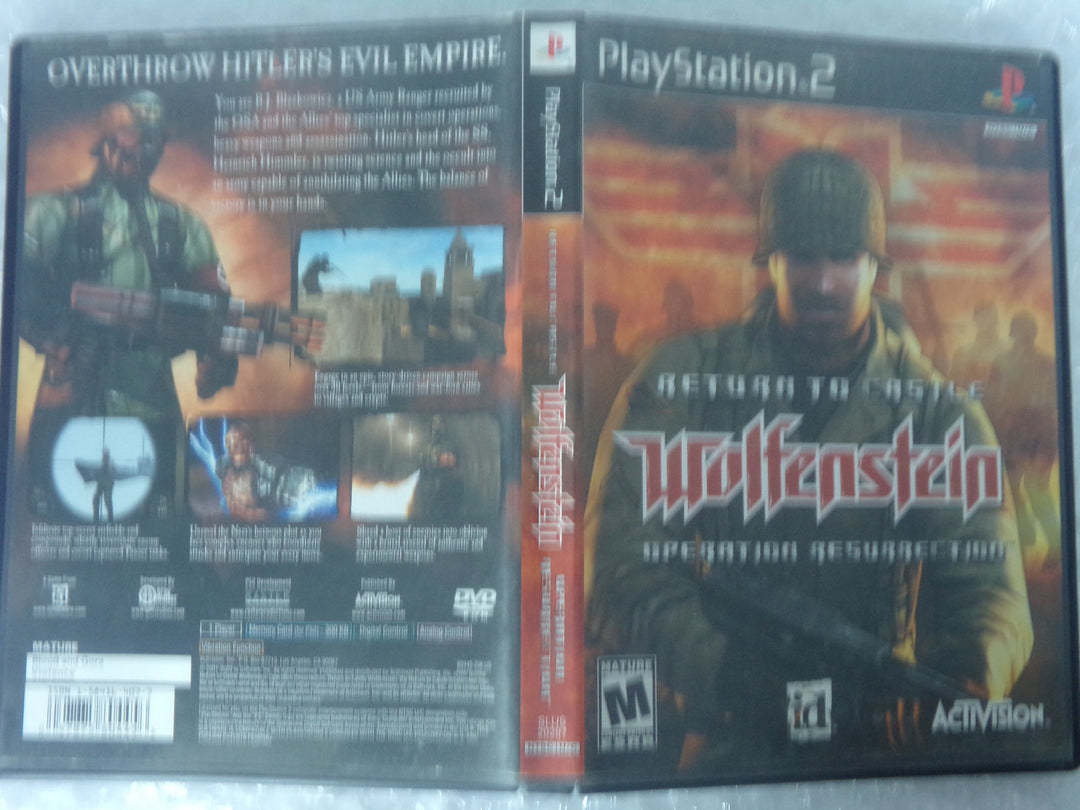 Return to Castle Wolfenstein: Operation Resurrection Playstation 2 PS2 Used