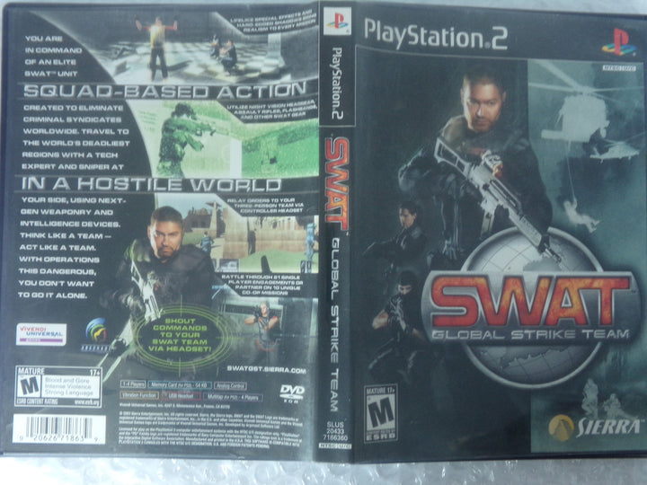 SWAT: Global Strike Team Playstation 2 PS2 Used