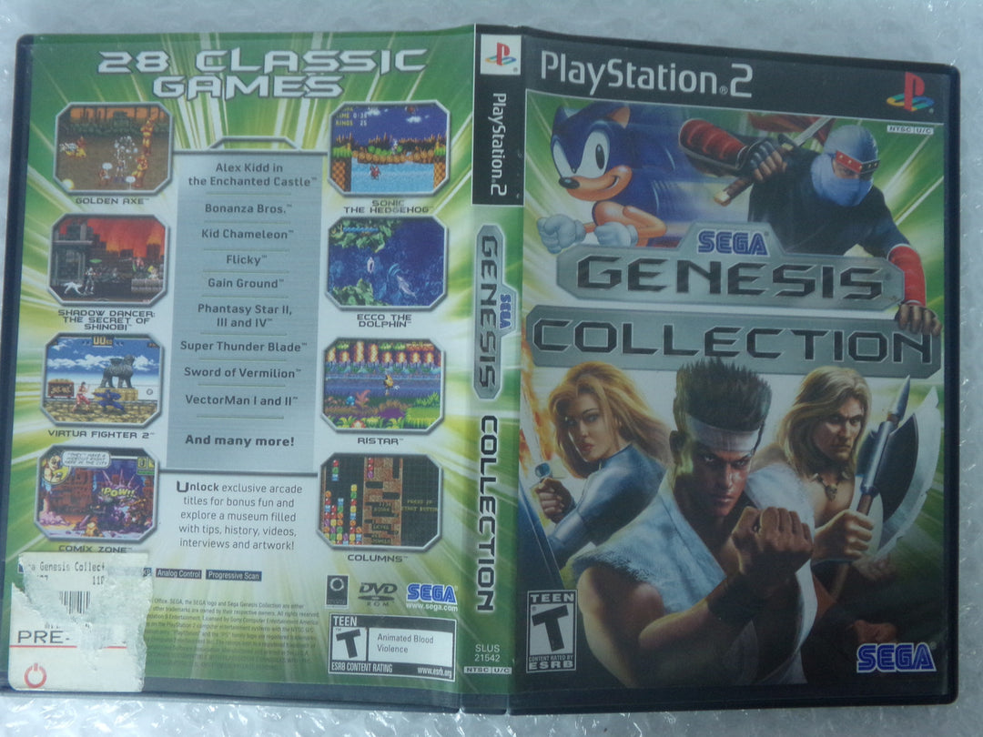 Sega Genesis Collection Playstation 2 PS2 Used – Core Gaming