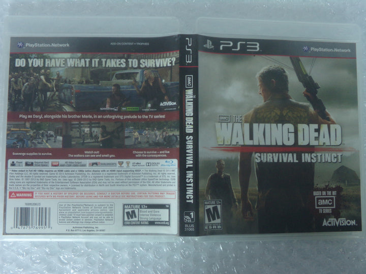 The Walking Dead: Survival Instinct Playstation 3 PS3 Used