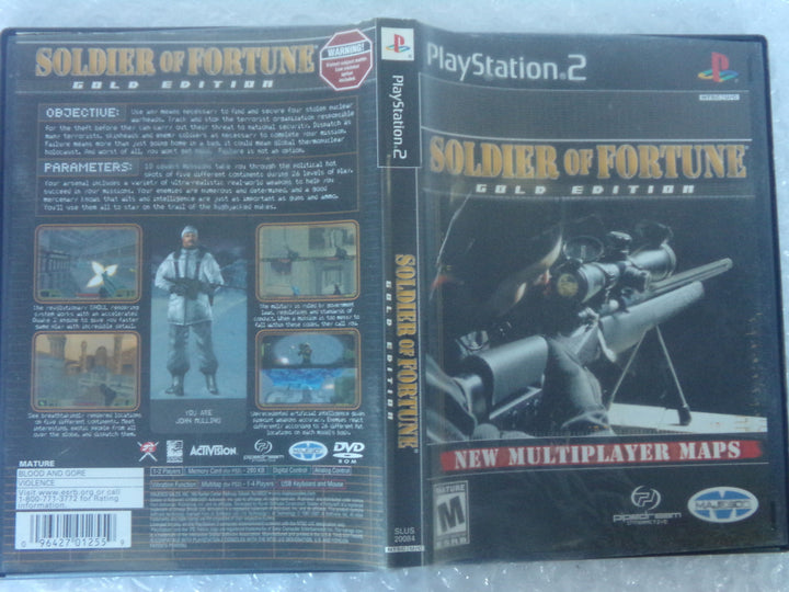 Soldier of Fortune - Gold Edition Playstation 2 PS2 Used