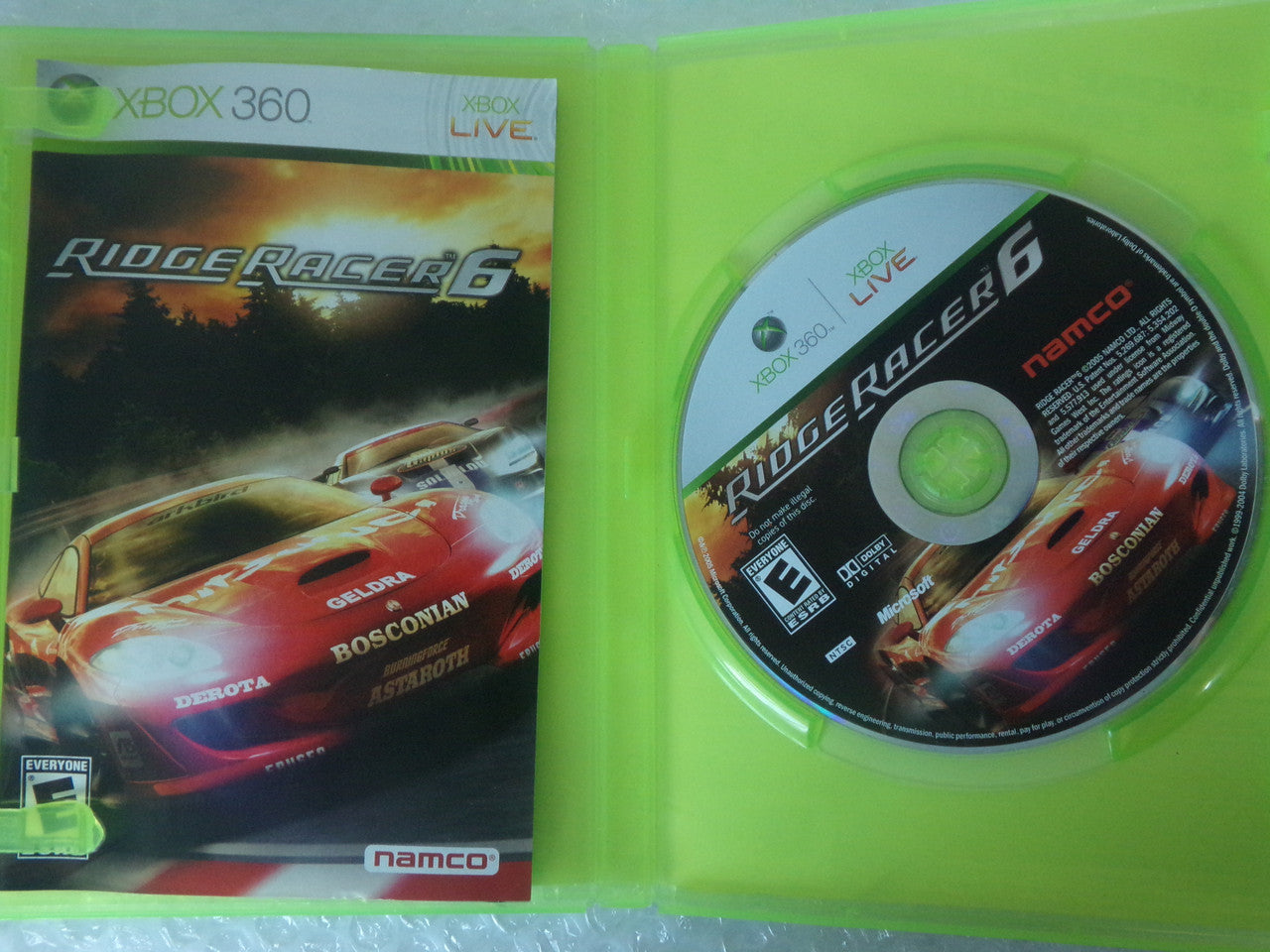 Ridge Racer 6 Xbox 360 Used