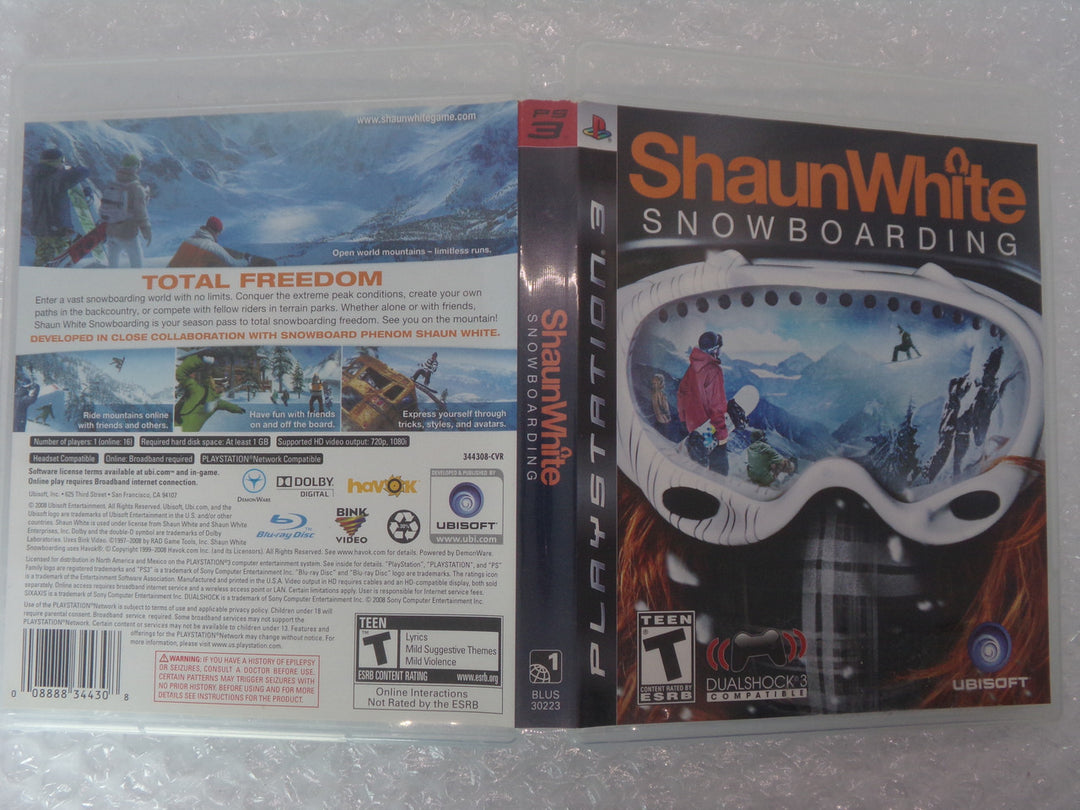 Shaun White Snowboarding Playstation 3 PS3 Used