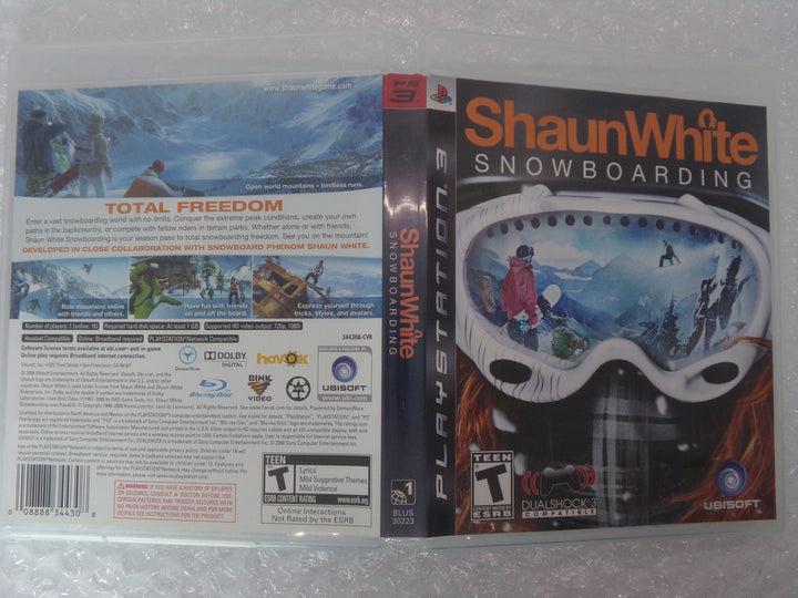 Shaun White Snowboarding Playstation 3 PS3 Used