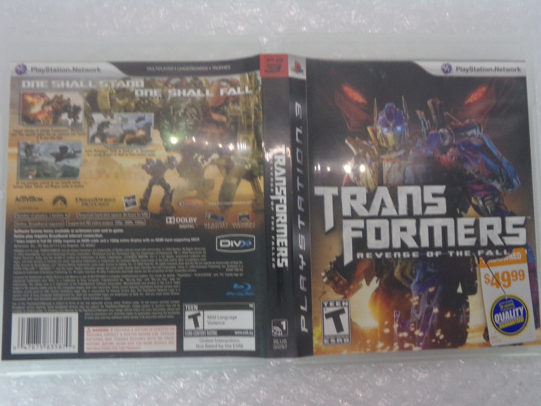 Transformers: Revenge of the Fallen Playstation 3 PS3 Used