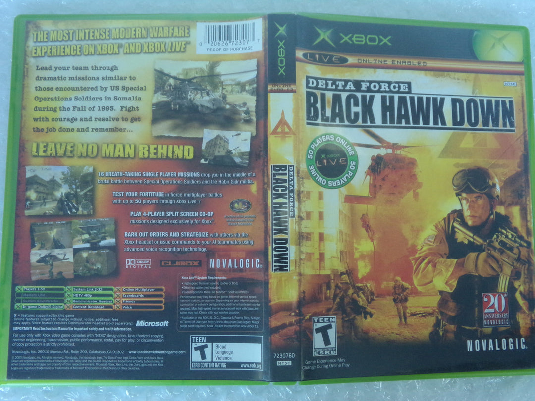 Delta Force: Black Hawk Down Original Xbox Used