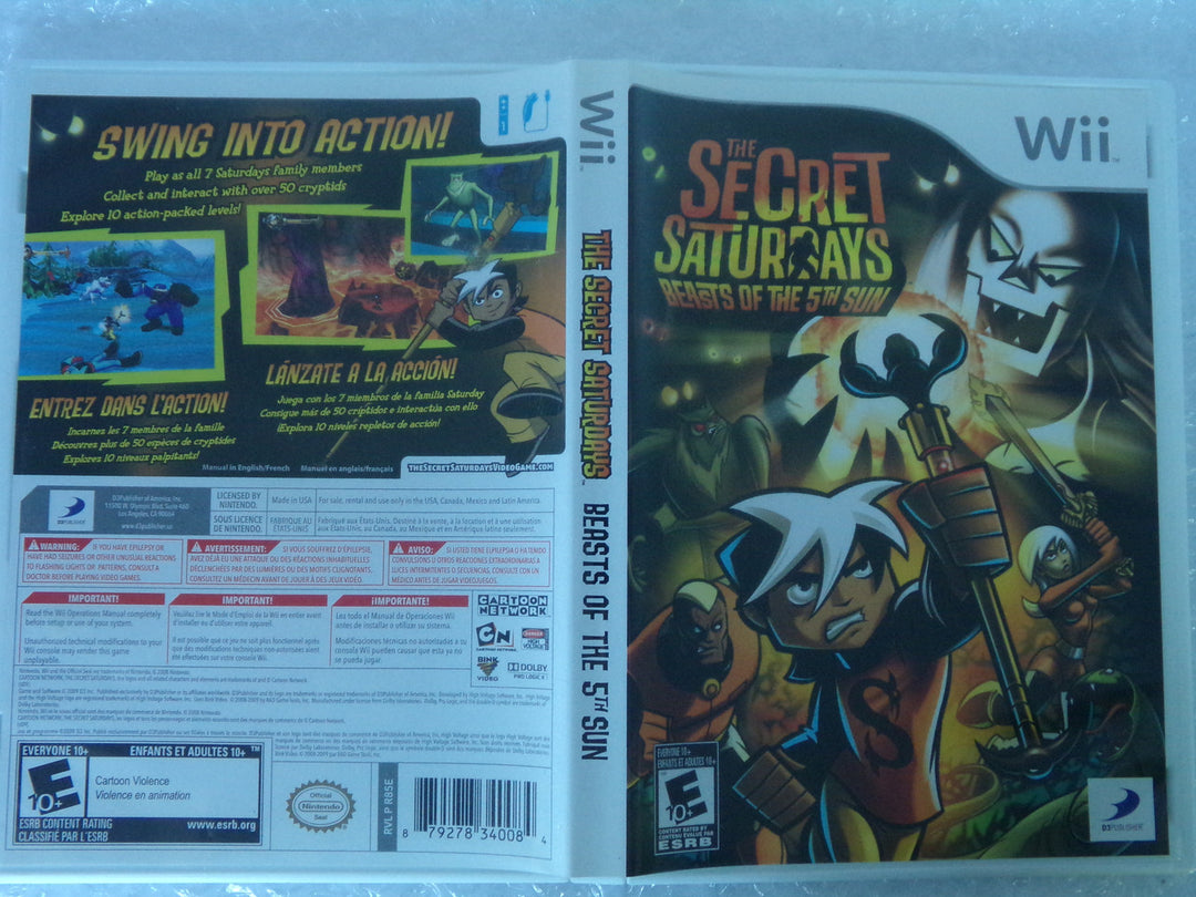 The Secret Saturdays: Beasts of the 5th Sun Wii Used