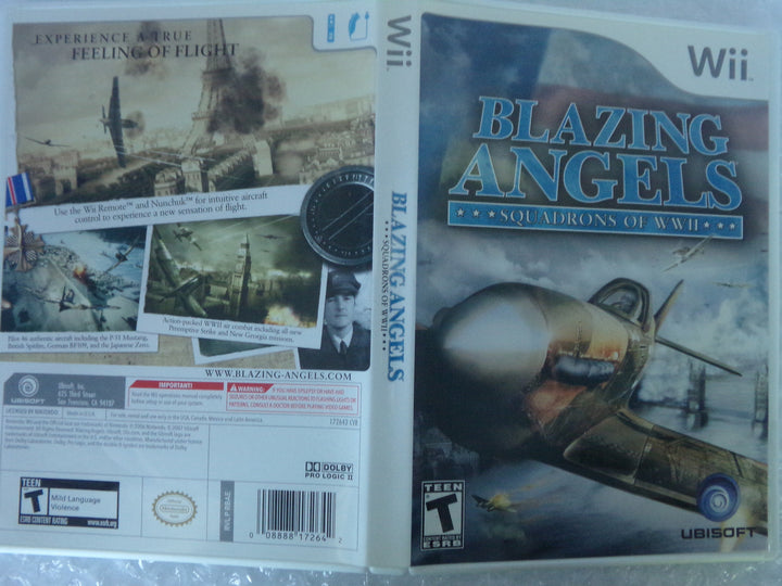 Blazing Angels: Squadrons of WWII Wii Used