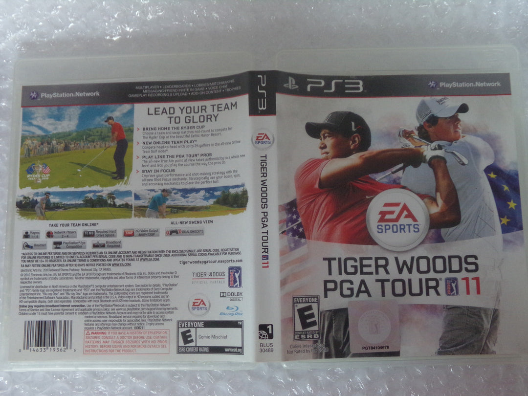 Tiger Woods PGA Tour 11 Playstation 3 PS3 Used