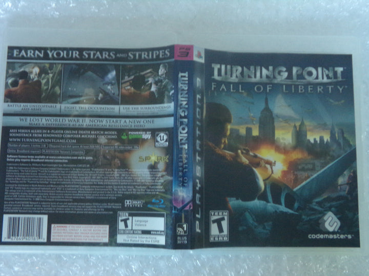 Turning Point: Fall of Liberty Playstation 3 PS3 Used