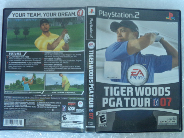 Tiger Woods PGA Tour 07 Playstation 2 PS2 Used