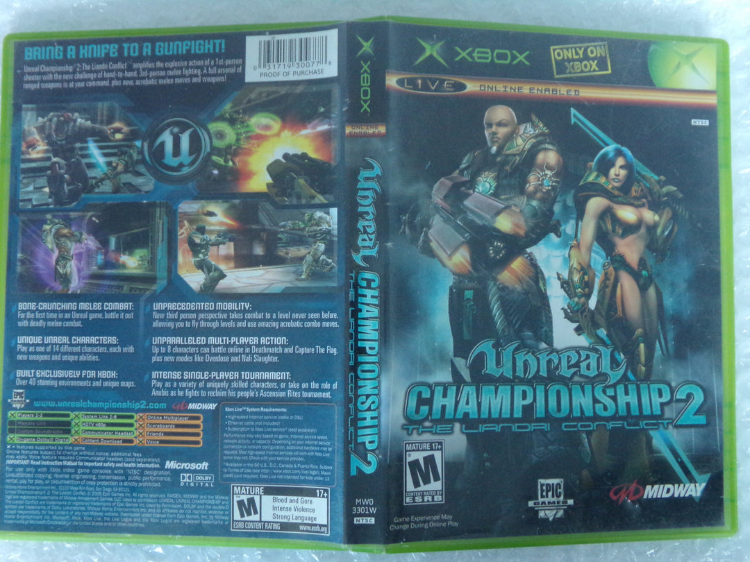 Unreal Championship 2: The Liandri Conflict Original Xbox Used