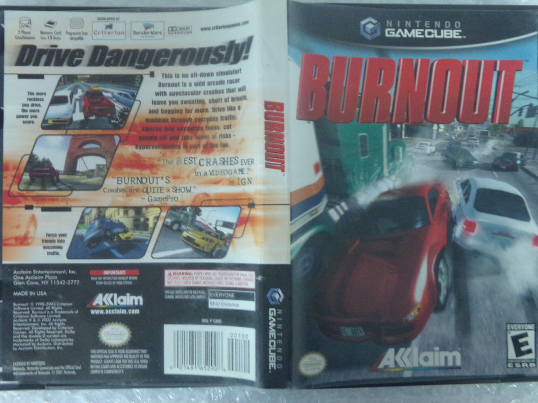 Burnout Gamecube Used