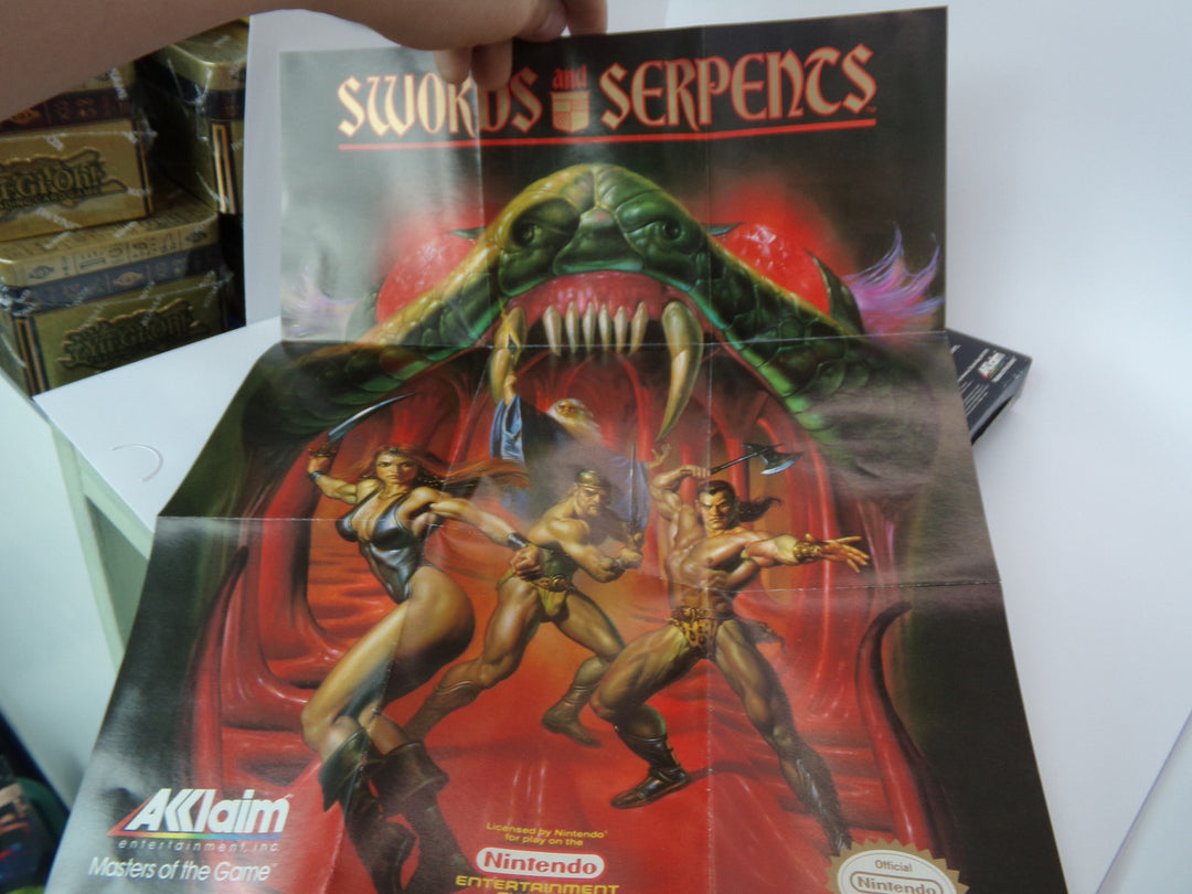 Swords and Serpents NES BOX AND MANUAL