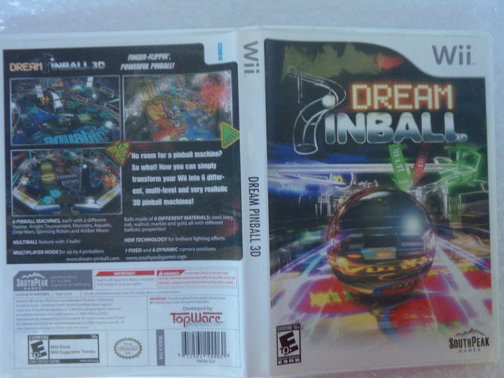 Dream Pinball 3D Wii Used