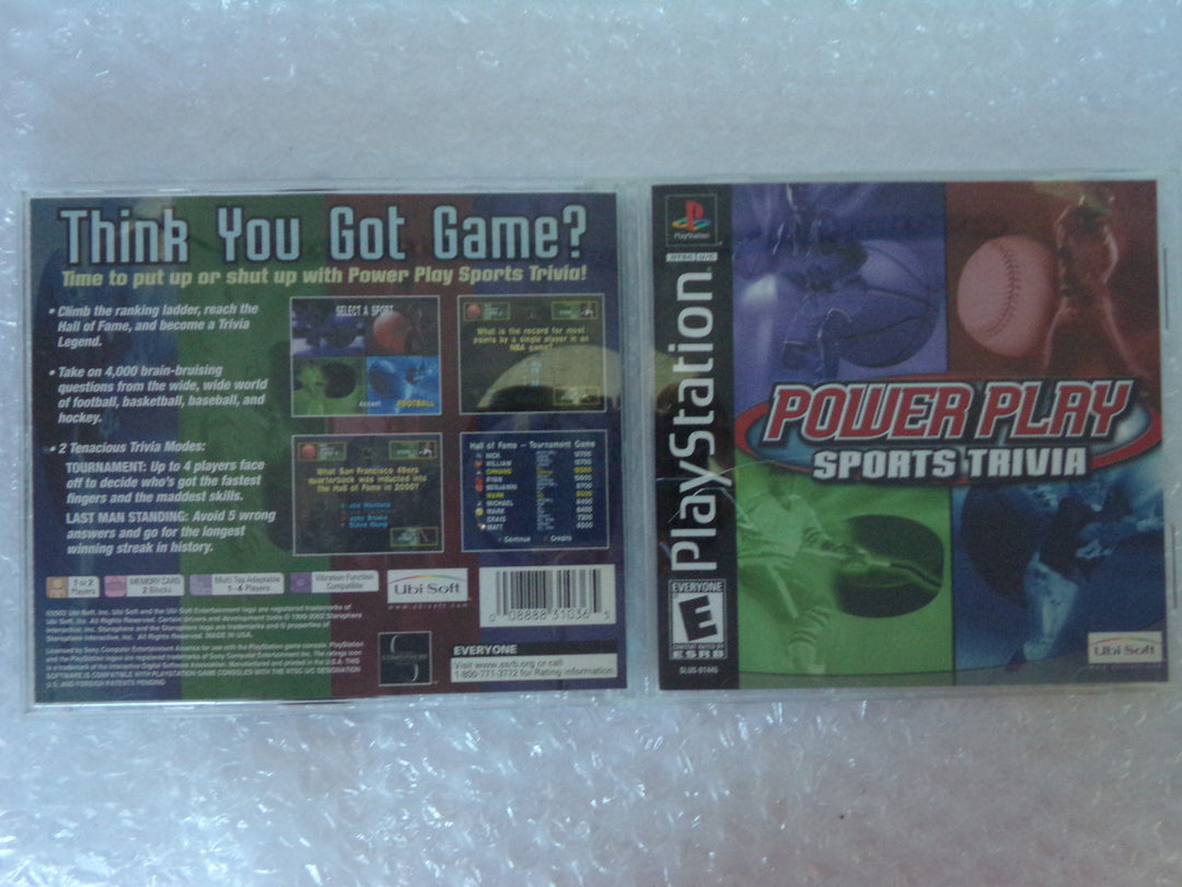 Power Play Sports Trivia Playstation PS1 Used