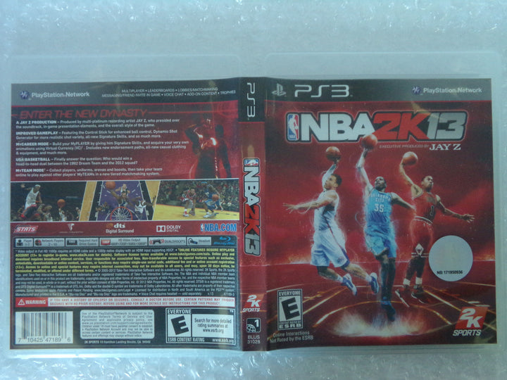 NBA 2K13 Playstation 3 PS3 Used