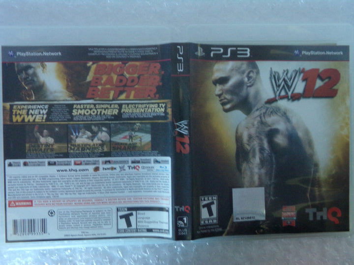 WWE '12 Playstation 3 PS3 Used