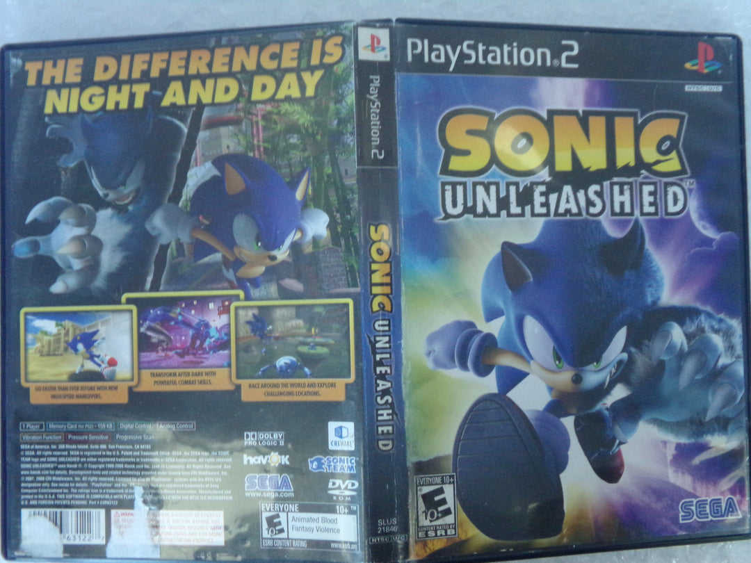 Sonic Unleashed Playstation 2 PS2 Used