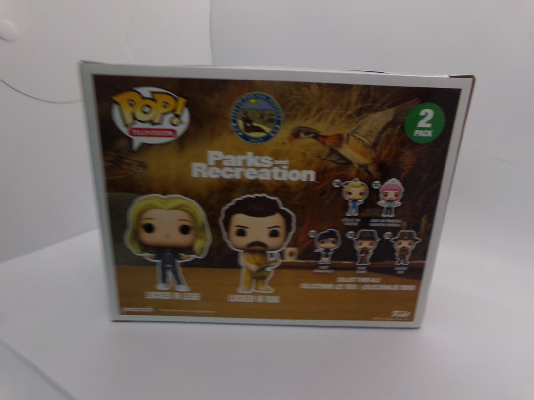 Parks and Recreation - 2 Pack - Leslie & Ron Locked In Funko Pop