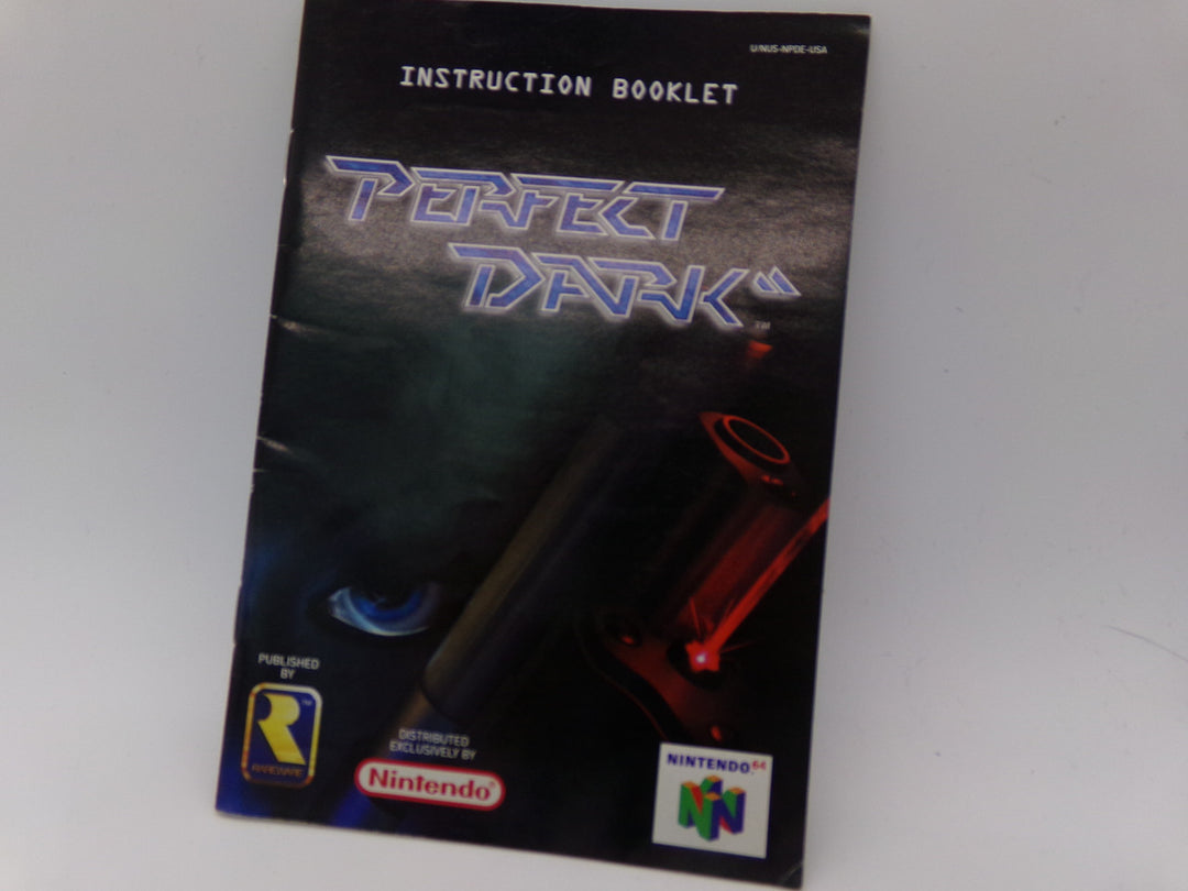 Perfect Dark - Nintendo 64 MANUAL ONLY