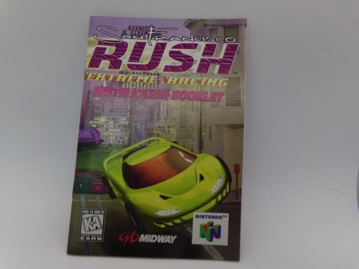 San Francisco Rush - Nintendo 64 MANUAL ONLY