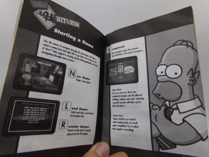 Simpsons Hit & Run - PC MANUAL ONLY