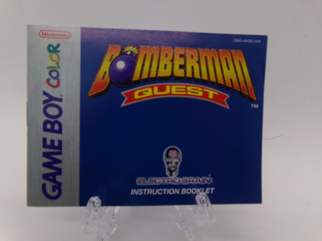 Bomberman Quest - Game Boy Color MANUAL ONLY