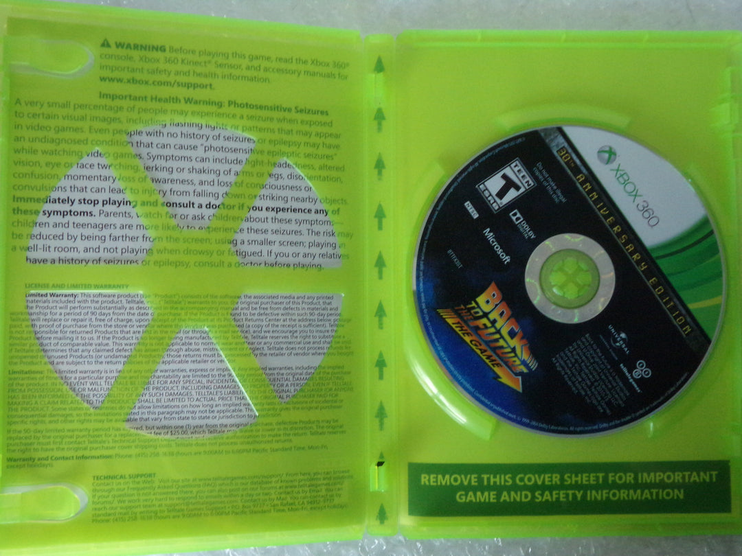 Back to the Future: The Game Xbox 360 Used