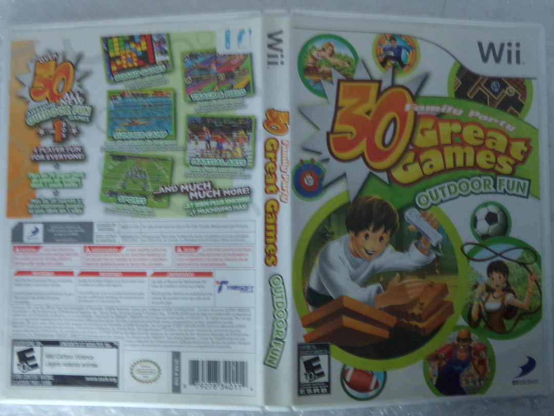 Family Party: 30 Great Games Outdoor Fun Wii Used   UD10724