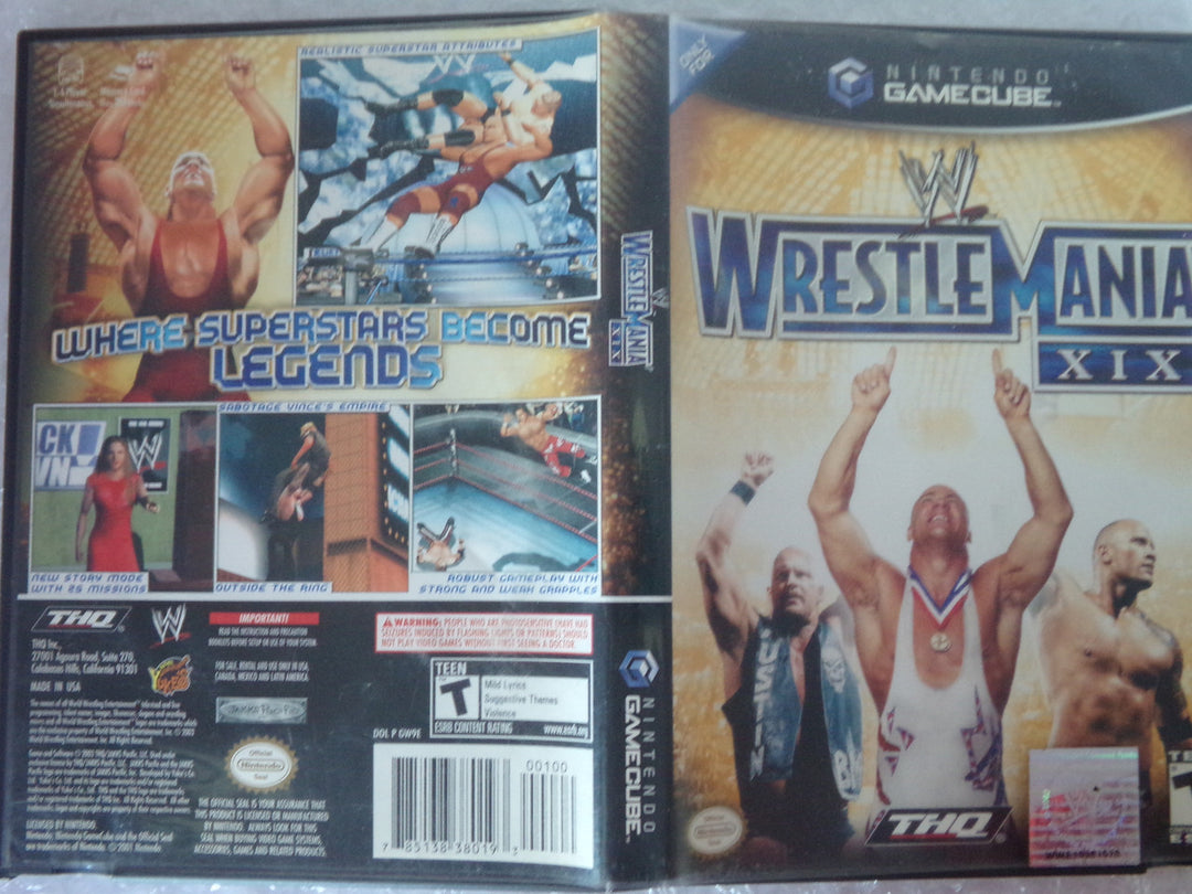 WWE Wrestlemania XIX Gamecube Used