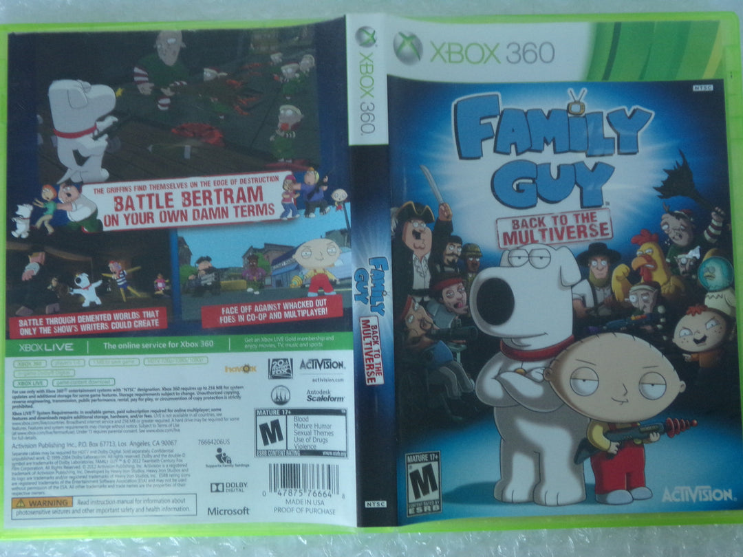 Family Guy: Back to the Multiverse Xbox 360 Used