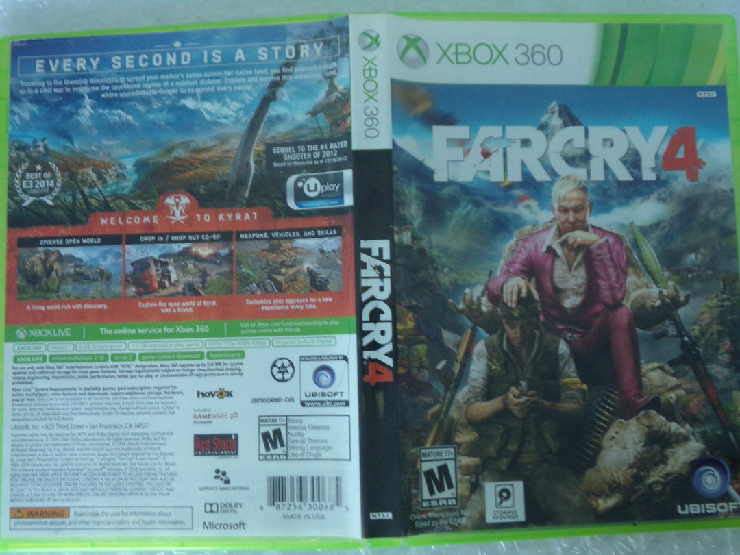 Far Cry 4 Xbox 360 Used   UD10724