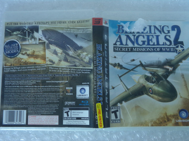 Blazing Angels 2: Secret Missions of WWII Playstation 3 PS3 Used