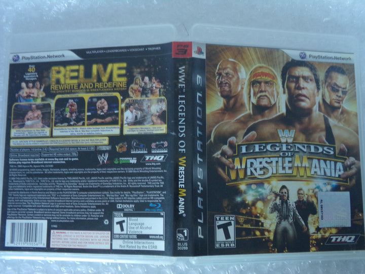 WWE Legends of Wrestlemania Playstation 3 PS3 Used