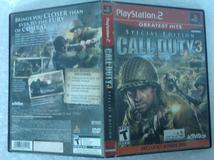 Call of Duty 3 Special Edition Playstation 2 PS2 Used