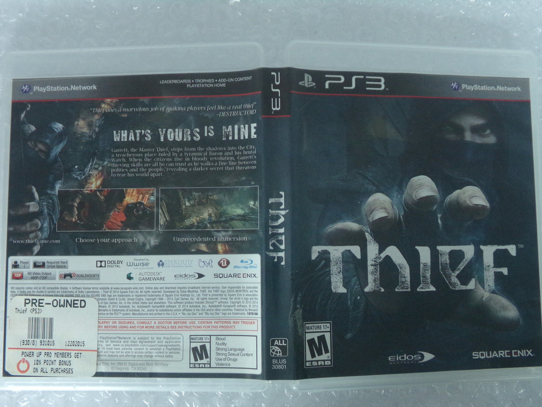 Thief Playstation 3 PS3 Used