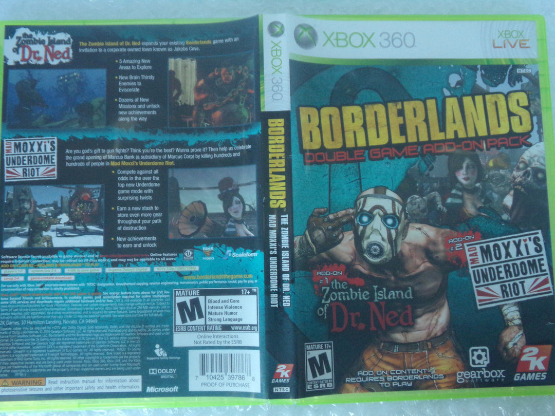 Borderlands Double Game Add on Pack Xbox 360 Used – Core Gaming