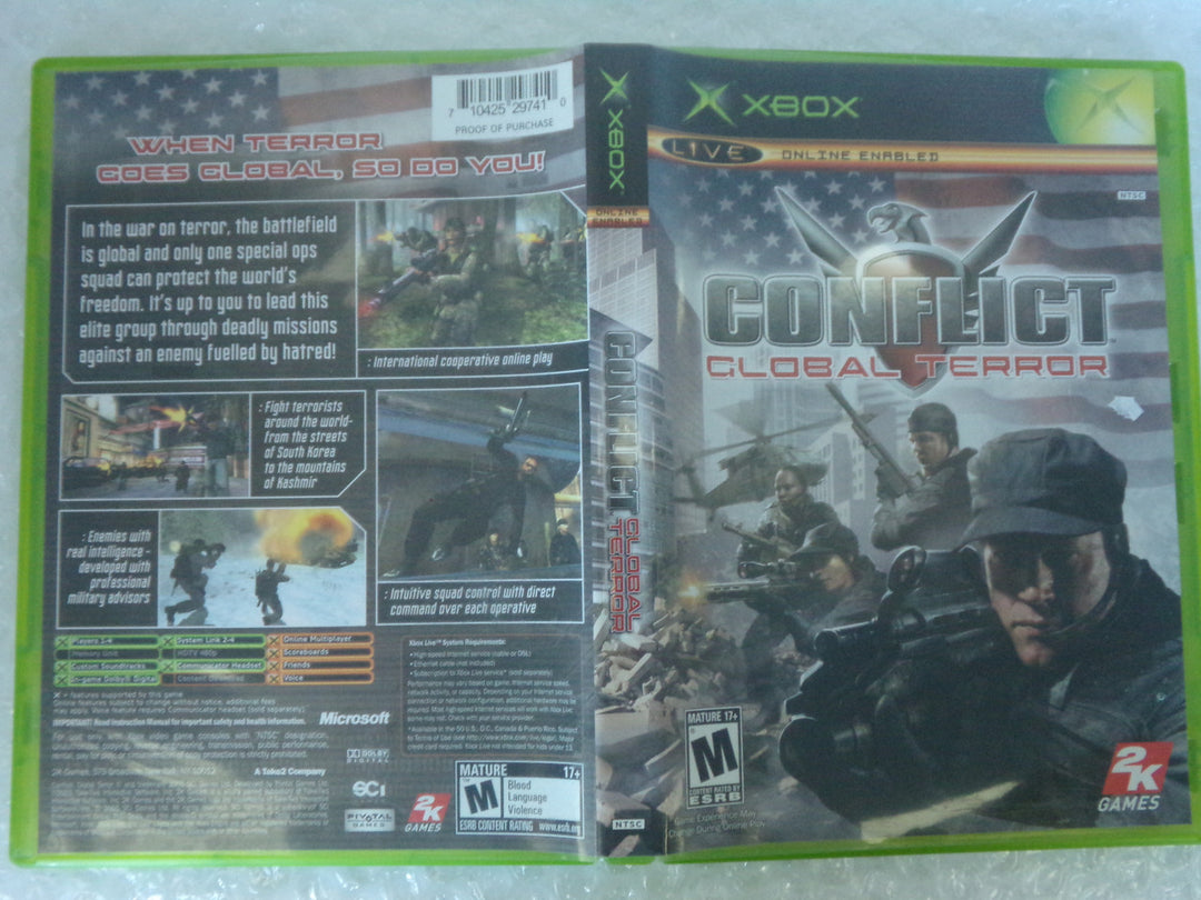 Conflict: Global Terror Original Xbox Used