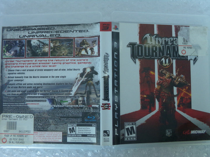 Unreal Tournament III Playstation 3 PS3 Used