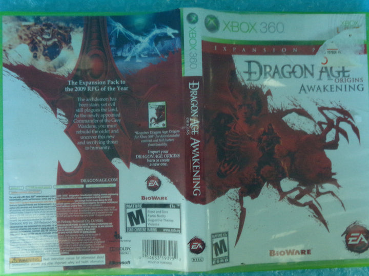 Dragon Age Origins Awakening Xbox 360 Used