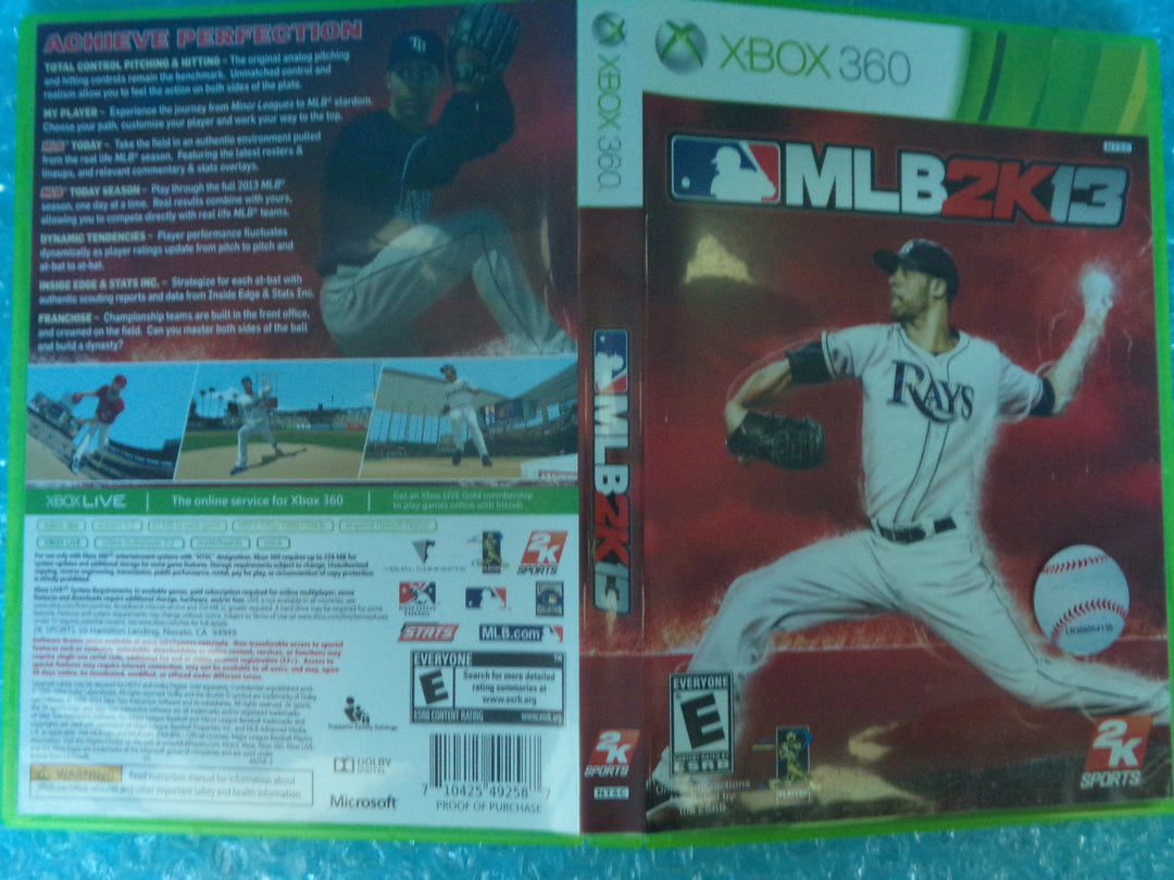 MLB 2K13 Xbox 360 Used