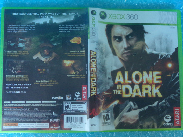 Alone in the Dark Xbox 360 Used