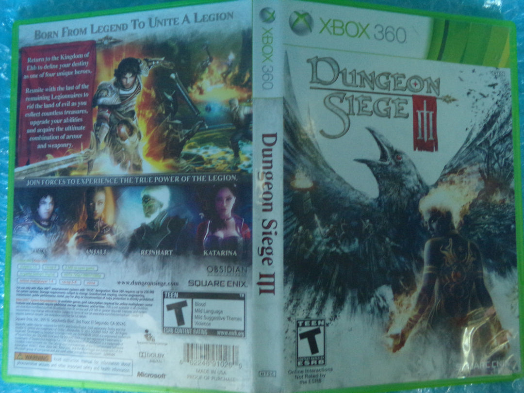 Dungeon Siege III Xbox 360 Used