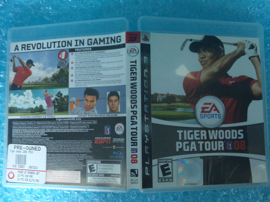 Tiger Woods PGA Tour 08 Playstation 3 PS3 Used