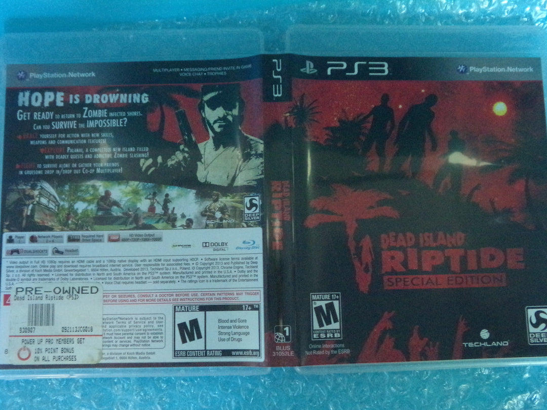 Dead Island: Riptide Playstation 3 PS3 Used