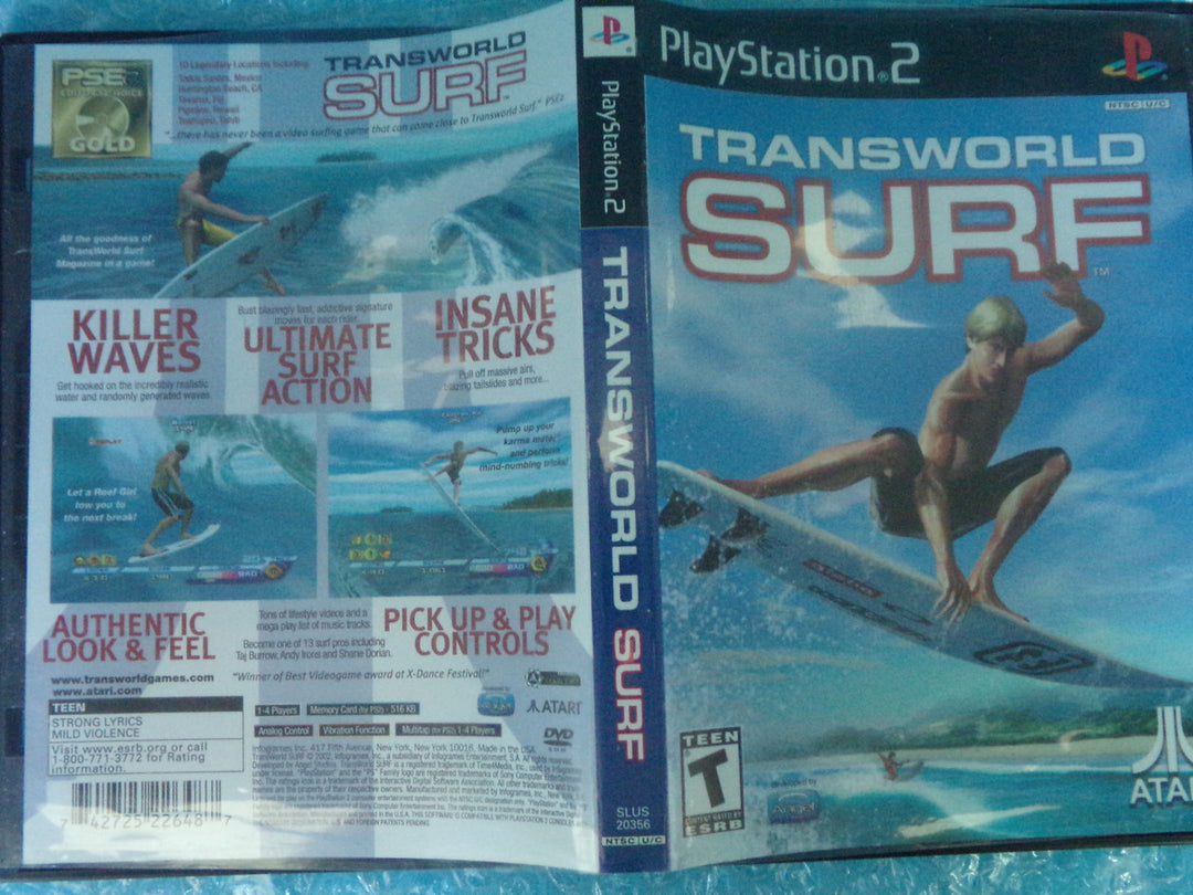 TransWorld Surf Playstation 2 PS2 Used