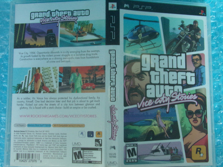 Grand Theft Auto: Vice City Stories Playstation Portable PSP Used