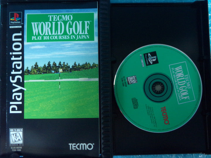 Tecmo World Cup Golf (Long Box) Playstation PS1 Used