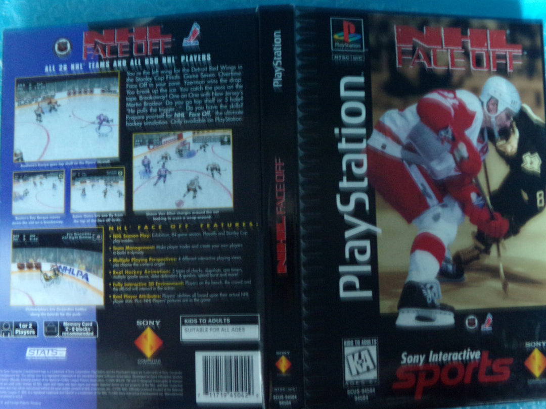 NHL FaceOff (Long Box) Playstation PS1 Used